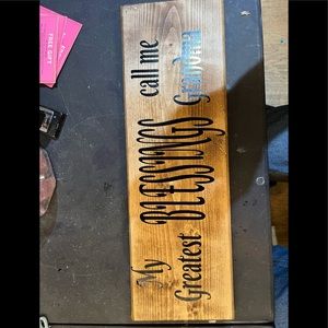 Wood sign
